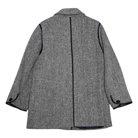 LUBA Wool Blend Vintage Retro Casual Winter Trench Pea Coat Womens 8 Petite - Picture 4 of 6